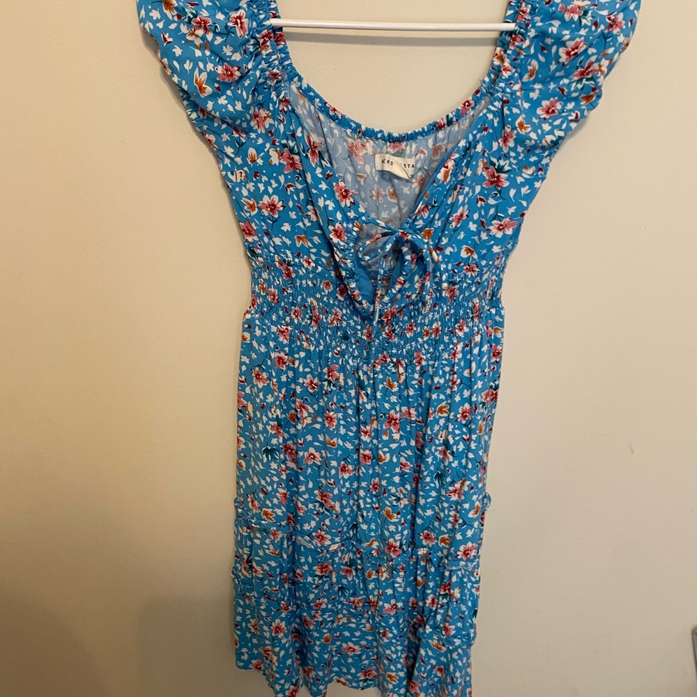 Aeropostale Blue Floral Mini Dress